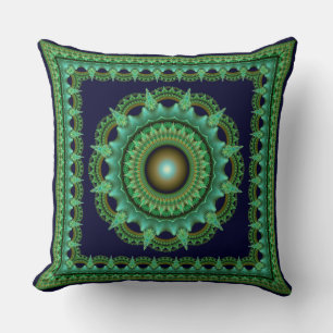 Cojín Decorativo Adorno de estrella fractal hechizante