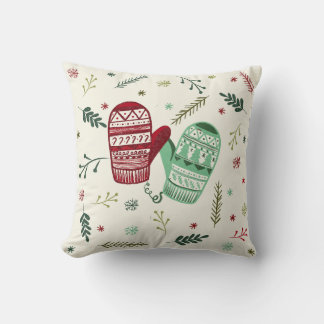 Cojín Decorativo Adorno de guantes de Navidad