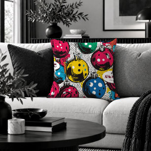 Cojín Decorativo Adorno de Navidad en forma de Bola de Arte Pop Ret
