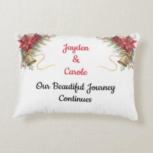 Cojín Decorativo Adorno de Navidad totalmente personalizable para e