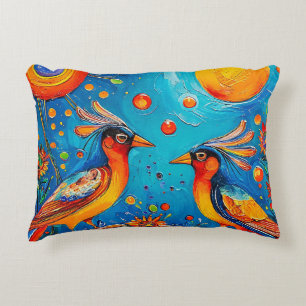 Cojín Decorativo Adorno de pájaros