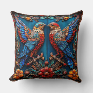 Cojín Decorativo Adorno de pájaros