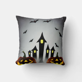 Cojín Decorativo Adorno espeluznante de Jack o' Lantern de Hallowee