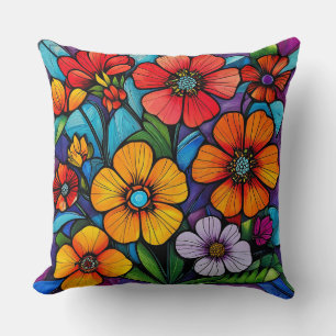 Cojín Decorativo Adorno Floral