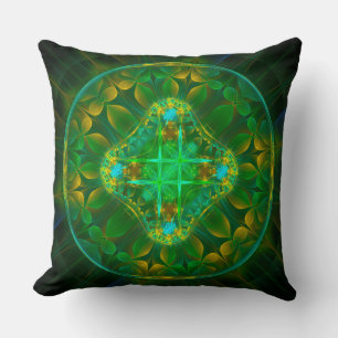 Cojín Decorativo Adorno redondo de hada fractal