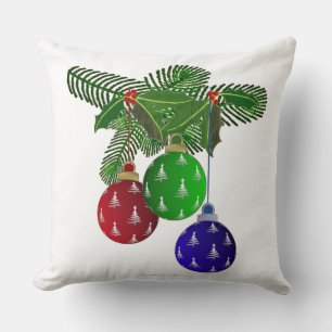 Cojín Decorativo Adornos Coloridos para el Árbol de Navidad