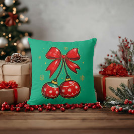 Cojín Decorativo Adornos de Navidad
