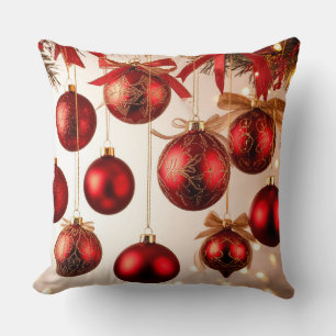 Cojín Decorativo Adornos Navideños Elegantes