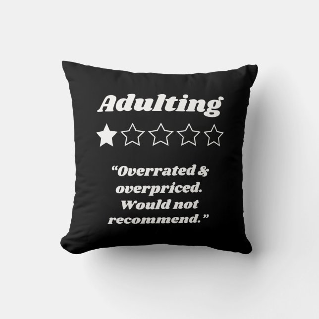 Cojín Decorativo Adulto a One Star Review (Anverso)
