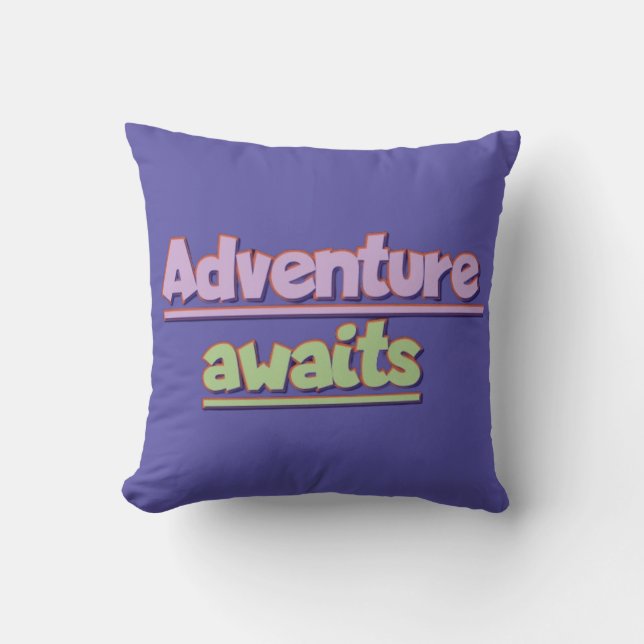 Cojín Decorativo AdventureAwaits (Anverso)