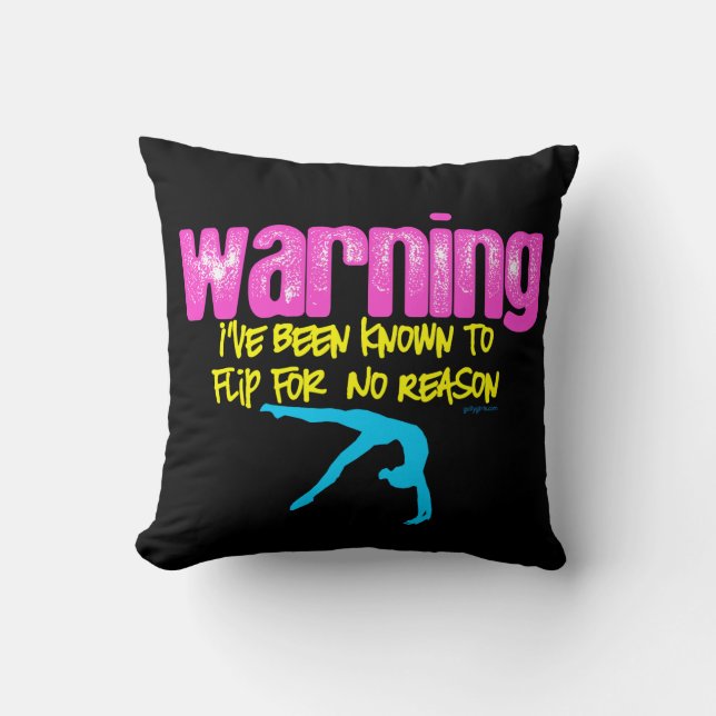 Cojín Decorativo Advertencia: Me han conocido para mover de un (Anverso)