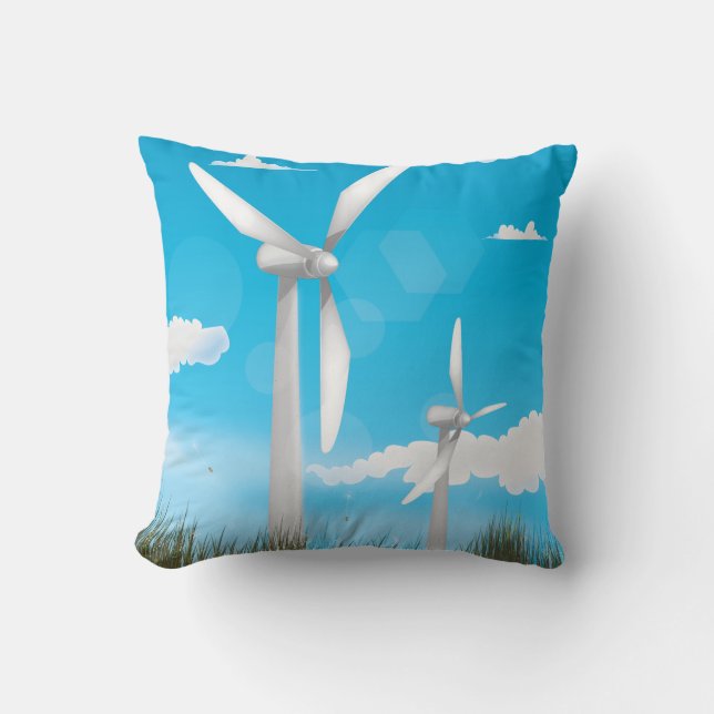 Cojín Decorativo Aerogeneradores (Anverso)