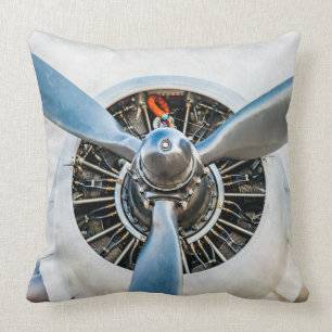 Cojín Decorativo Aeronaves Douglas DC-3. Hélice