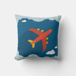 Cojín Decorativo Aeroplano en el piloto del cuarto de niños de los