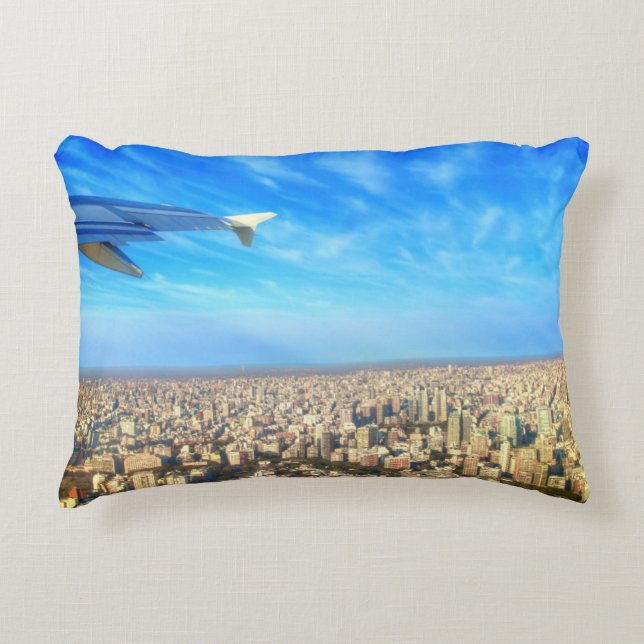 Cojín Decorativo Aeropuerto de la ciudad: Jorge Newbery AEP (Anverso)