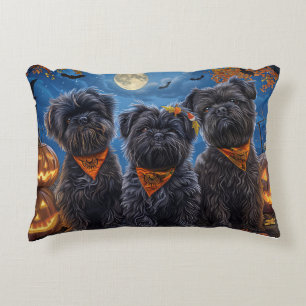 Cojín Decorativo Affenpinscher Halloween Spooky