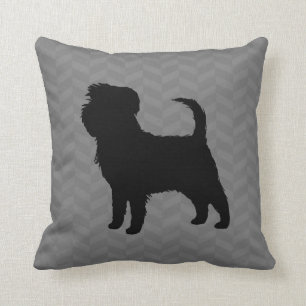 Cojín Decorativo Affenpinscher Silhouette