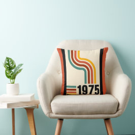Cojín Decorativo Afiche de cosecha de arcoiris de 1975