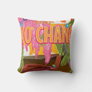 Cojín Decorativo Afiche de viaje de Ko Chang Tailandia