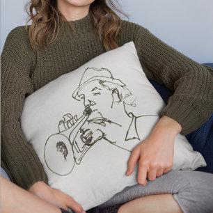 Cojín Decorativo Aficionado del jazz trompetista