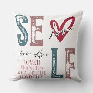 Cojín Decorativo Afirmación de Amor Propio