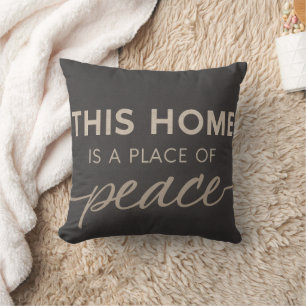 Cojín Decorativo Afirmación Neutral   Hogar Moderno Tranquilo