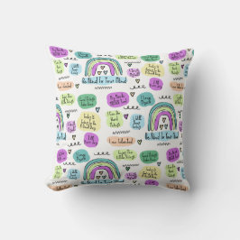 Cojín Decorativo Afirmaciones positivas