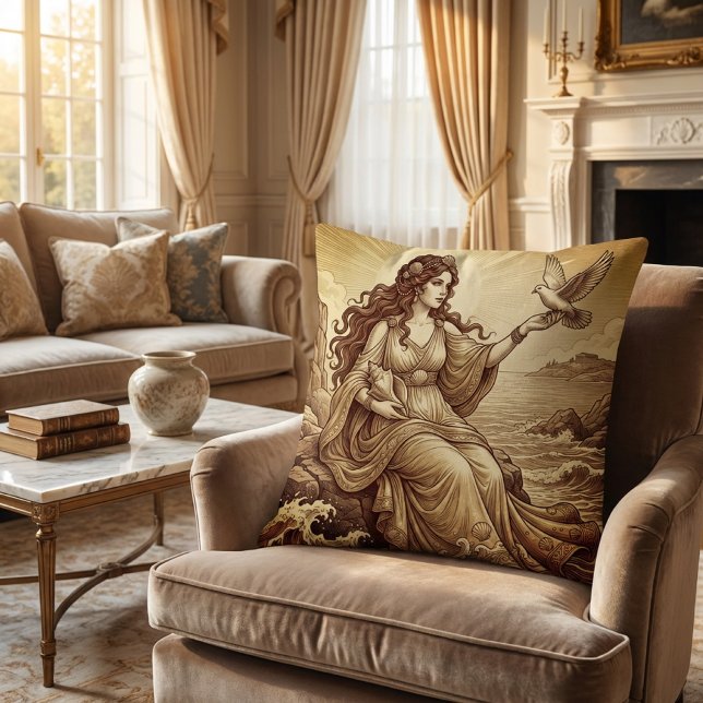 Cojín Decorativo Aforodita Diosa Griega (Subido por el creador)