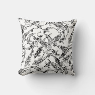 Cojín Decorativo afortunado koi mono