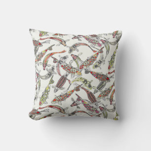 Cojín Decorativo afortunado koi off white