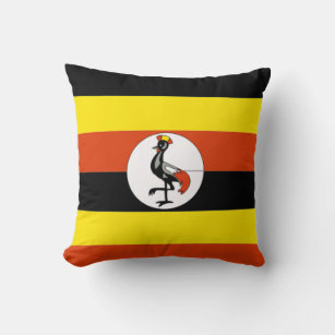 Cojín Decorativo África: Bandera de Uganda