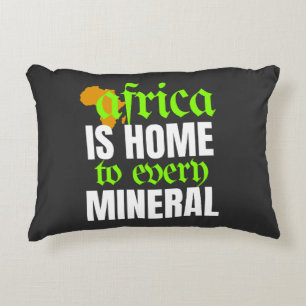 Cojín Decorativo África es el hogar de todos los minerales