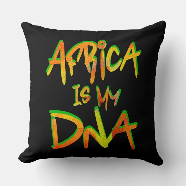 Cojín Decorativo África es mi ADN (Anverso)