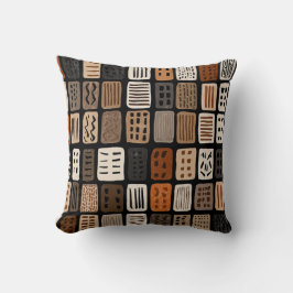 Cojín Decorativo African mudcloth textile designs in a grid