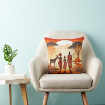 Cojín decorativo africano