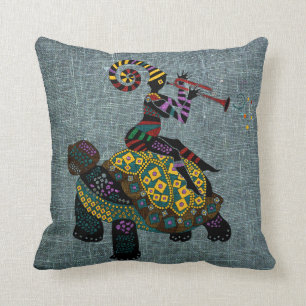 Cojín decorativo africano 16" de la fantasía x 16"