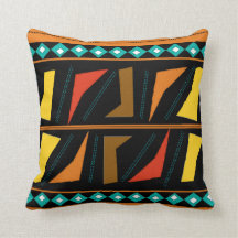 Cojín decorativo africano intrépido de la