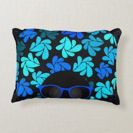 Cojín Decorativo Afro Diva Azul 