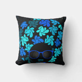Cojín Decorativo Afro Diva Azul 