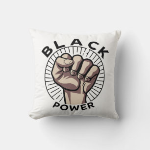 Cojín Decorativo Afrocéntrico de poder negro