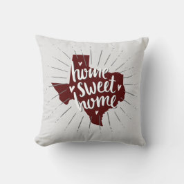 Cojín Decorativo Aggies Maroon Home Sweet Home - Texas