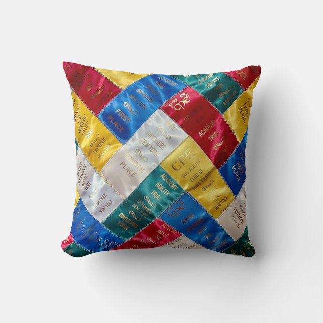 Cojín Decorativo Agility Ribbons Throw Pillow (Anverso)