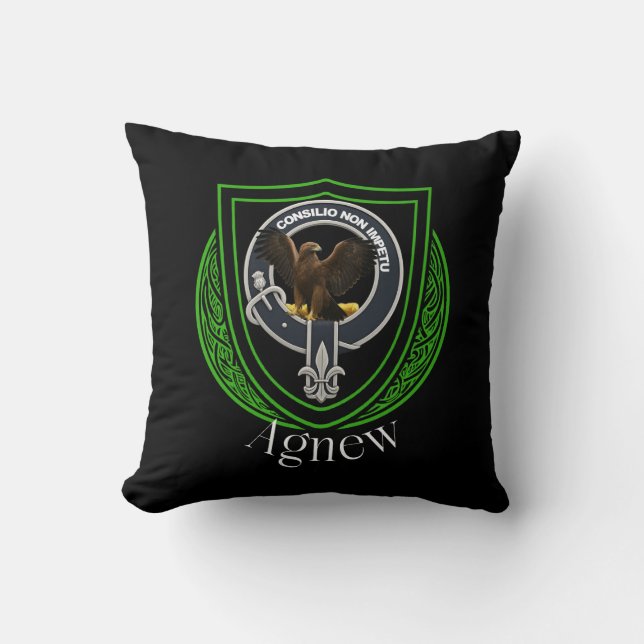 Cojín Decorativo Agnew Scottish Clan Escudo (Anverso)