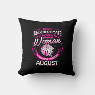 Cojín Decorativo Agosto Regalo Cumpleaños Mujer Leo Zodiac Astrolog