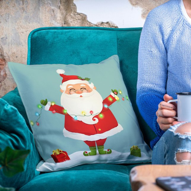 Cojín Decorativo Agradable Navidad de Santa Moderna Vacaciones Invi (Subido por el creador)