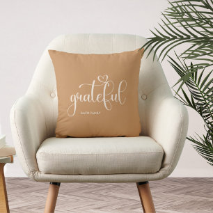 Cojín Decorativo Agradecido otoño Naranja personalizado