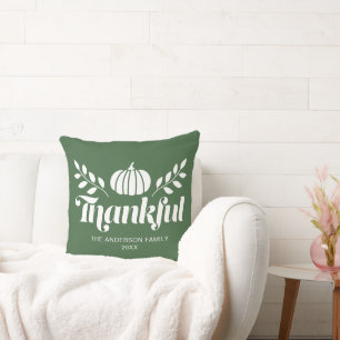 Cojín Decorativo Agradecimiento Calabaza Nombre personalizado Agrad