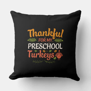 Cojín Decorativo Agradecimiento por mis pavos preescolares - Profes