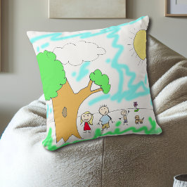 Cojín Decorativo Agrega el arte de tu hijo a esto