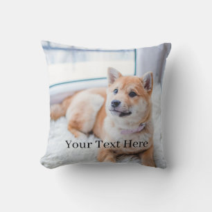 Cojín Decorativo Agrega tu foto y texto personalizado en 2 caras